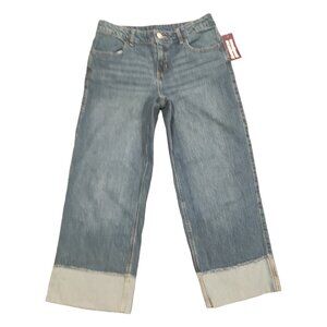 Weekend Academy Dark Wash Cuffed Blue Jeans Girl's Size 16 New with Tags NWT